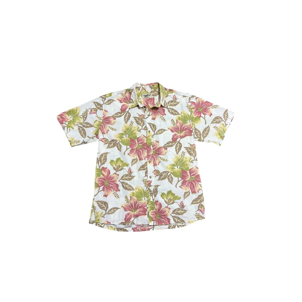 Cooke Street Shirt Mens Large Floral Hawaiian Short Sleeve Button Front‎